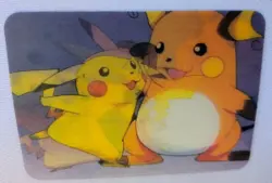 Pokemon Pikachu Raichu 3D Lenticular DVD Promo Card Viz Video Pioneer PIKA-0030D - Image 3