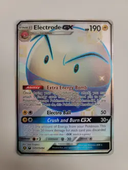 Pokemon TCG Electrode GX SV57/SV94 Shiny Secret Rare Card NM - Image 1