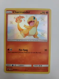 Pokemon TCG Charmander SV6/SV94 Hidden Fates Shiny Holo Rare Card - Image 1