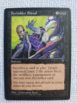 Forbidden Ritual Visions Regular NM Near Mint MTG - Image 1