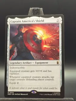 Captain America's Shield Marvel Super Heroes NM MTG - Image 1