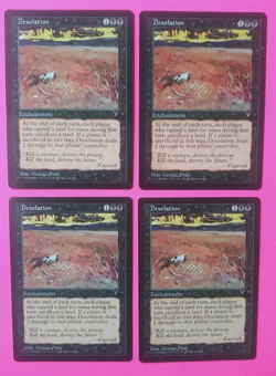 Magic the Gathering MTG Visions DESOLATION X 4 NM U 1997 Vintage! - Image 1