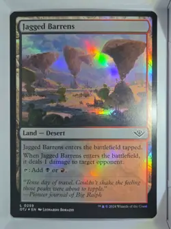 Jagged Barrens (Foil) - L259 - MTG - Outlaws of Thunder Junction (OTJ) - Image 1