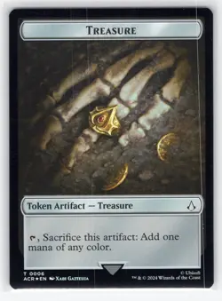 MTG NM Foil Assassin // Treasure Double-Sided Token 4 // 6 T Universes Beyond: A - Image 2