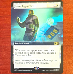 Magic: The Gathering Monologue Tax Rare Regular Enchantment Eng 0317 Marvel - Image 1