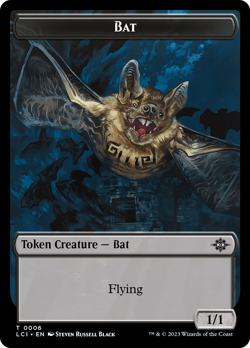 x4 Bat LCI TOKEN MTG 6 TOKEN M/NM 4x - Image 1