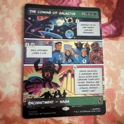 The Coming of Galactus (Borderless) Marvel Super Heroes Foil - Image 1