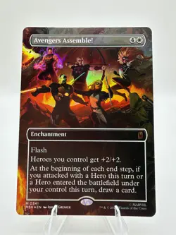 Avengers Assemble! (Borderless) (0341) Marvel Super Heroes Foil - Image 1