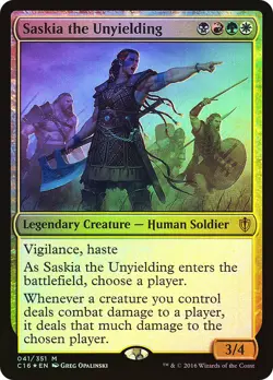 MTG FOIL Saskia the Unyielding - Commander 2016 #041 - Image 1