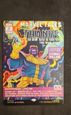 Thanos, The Mad Titan (Borderless) (0400) Marvel Super Heroes Foil - Image 1