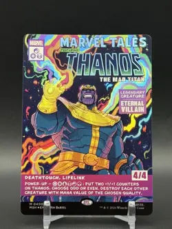 Magic: The Gathering Thanos, the Mad Titan M 0400 Marvel Tales Mythic Alt Art EN - Image 1