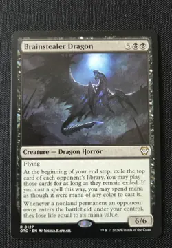 MTG - Brainstealer Dragon - Commander Outlaws Of Thunder Junction - NM Rare #127 - Image 1