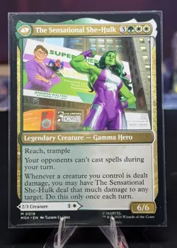 Jennifer Walters 18 Mythic Marvel Super Heroes Magic: The Gathering NM MSH - Image 2