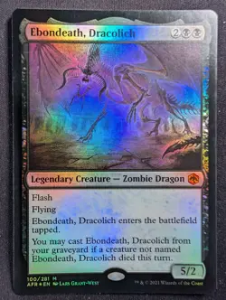 Ebondeath, Dracolich - Foil - Adventures in the Forgotten Realms (MTG) - Image 1