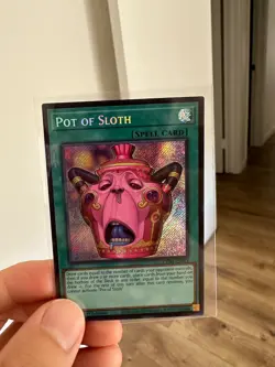 Yu-Gi-Oh! Pot of Sloth Spell 1st Ed Secret Rare Foil EN - CORI-EN061 - Image 1
