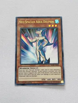 Yugioh Neo-Spacian Aqua Dolphin BLRR-EN049 Ultra Rare 1st Ed Lightly Played - Image 1