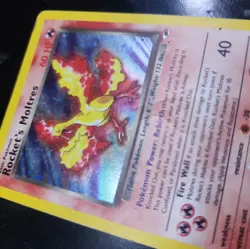 Pokemon TCG Rockets Moltres Holo Rare Card 12/132 Gym Heroes Set - Image 3