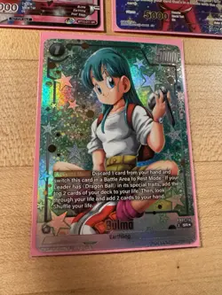 Bandai Dragon Ball Super Card Game Bulma & Bulla Foil/Holo 3-Card Lot - Image 4