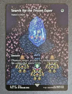 Search for the Frozen Esper Nature's Claim Showcase Final Fantasy MTG Pack Fresh - Image 1