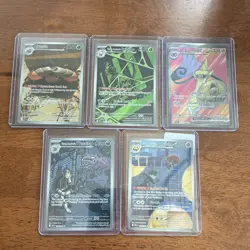 Pokemon Destined Rivals 5 card Lot English ex Aegislash, Crustle, Team Rocket - Image 1