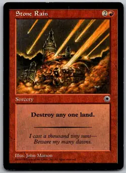 Stone Rain Common Portal Magic: The Gathering Lightly Played - Image 1