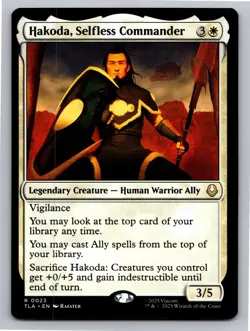 Hakoda, Selfless Commander 23 Avatar: The Last Airbender Magic: The Gathering NM - Image 1