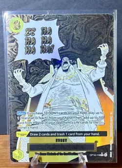 OP16-116 ZEHAHAHAHA (alt art) The Time To Battle One Piece TCG English Card - Image 1