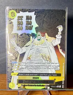 OP16-116 ZEHAHAHAHA (alt art) The Time To Battle One Piece TCG English Card - Image 2