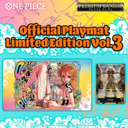 One Piece Official Playmat Nami + Usopp Card Limited Edit. Vol. 3 ENGLISH Sealed - Image 1