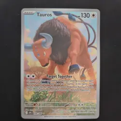 Pokemon TCG Tauros Illustration Rare Mega Evolution Chaos Rising CRI 096/086 - Image 1