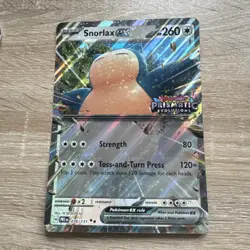 Snorlax EX Prismatic Evolutions Holo Card 076/131 Jumbo Oversized Stamped - Image 1