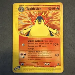 Pokemon Typhlosion TCG Expedition Card 64/165 Regular Rare Non-Holo - Image 1