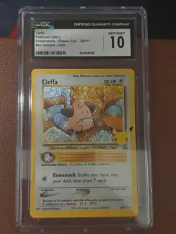 Cleffa Celebrations Classic Collection 20/111 Holo CGC 10 English 2021 - Image 1