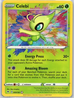 Celebi 009/185 Amazing Rare Vivid Voltage Pokemon Near Mint - Image 1