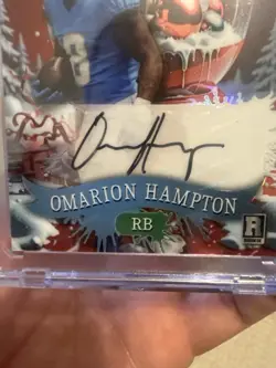 👉 Omarion Hampton 1/1 RC AUTO Wild Card SPLAT Rookie Autograph 🔥 - Image 2