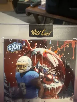 👉 Omarion Hampton 1/1 RC AUTO Wild Card SPLAT Rookie Autograph 🔥 - Image 3