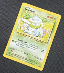 Bulbasaur 44/102 Common Unlimited Base Set 1999 - Pokemon TCG (LP) - Image 3
