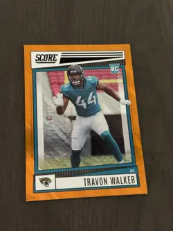 2022 Panini Score Rookies Lava Parallel /599 #340 TRAVON WALKER Rookie Card RC - Image 3