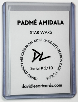 Padme Amidala Limited Edition Artist Signed "Star Wars" Trading Card 5/10 - Image 2