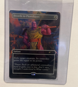 Magic the Gathering PSA Magazine Promo Swords to Plowshares Thanos - Image 1