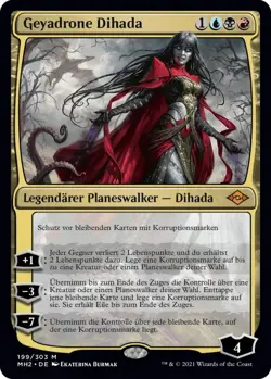 MTG Magic the Gathering Geyadrone Dihada 199 MH2 mythic deutsch - Image 1
