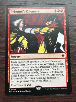 1x PRISONER'S DILEMMA - Commander - MTG - Magic the Gathering - Image 1