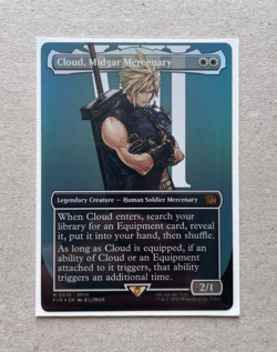 Cloud, Midgar Mercenary (Borderless) - Foil NM 0375 - Final Fantasy - MTG Eng - Image 1