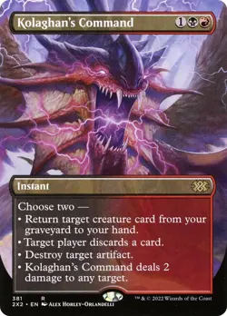 MTG [2X2-381 NM] Kolaghan's Command (Borderless) - Image 1