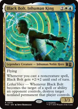 MTG - [MSC - 76] Black Bolt, Inhuman King - Commander: Marvel Super Heroes - Image 1