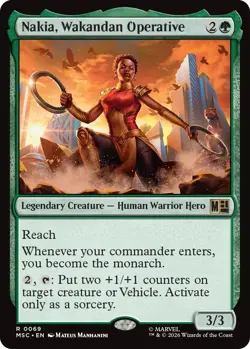 MTG - [MSC - 69] Nakia, Wakandan Operative - Commander: Marvel Super Heroes - Image 1