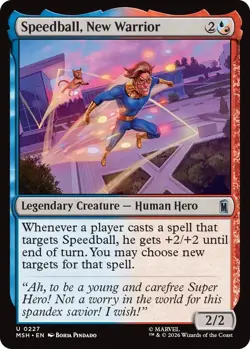(Preorder) MTG - [MSH - 227] Speedball, New Warrior Foil - Marvel Super Heroes - Image 1