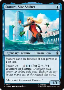 (Preorder) MTG - [MSH - 76] Stature, Size Shifter Foil - Marvel Super Heroes - Image 1