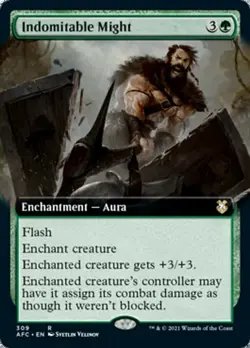 MTG INDOMITABLE MIGHT - POTENZA INDOMABILE - AFC X EN - MAGIC - Image 1