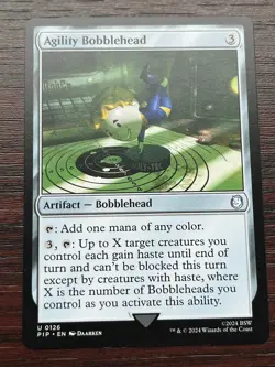 1x AGILITY BOBBLEHEAD - Fallout - MTG - Magic the Gathering - Image 1